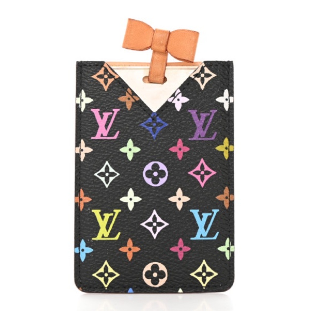 LOUIS VUITTON Monogram Multicolor Mirror and Case Pouch White